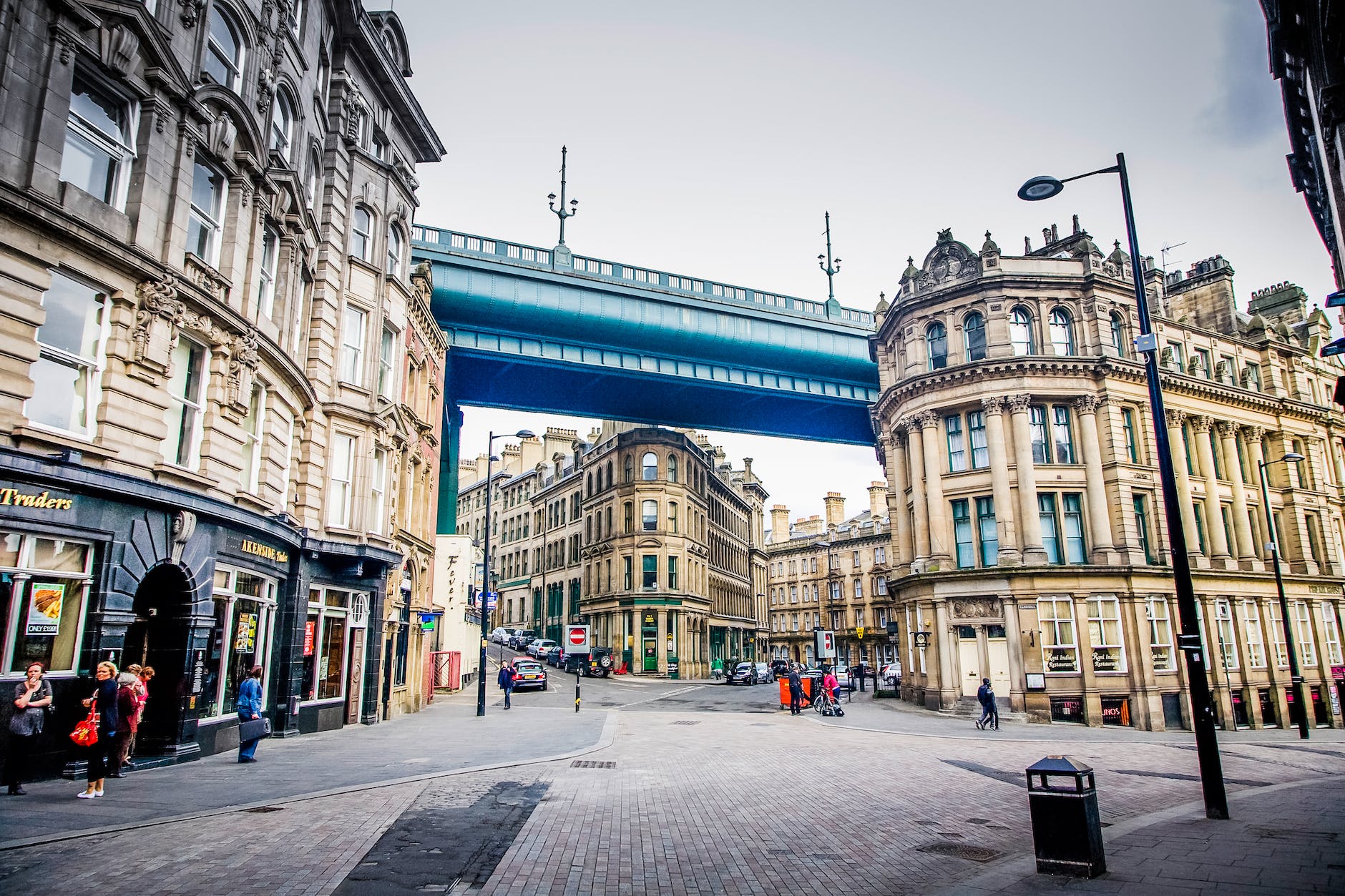 city bridge architecture downtown